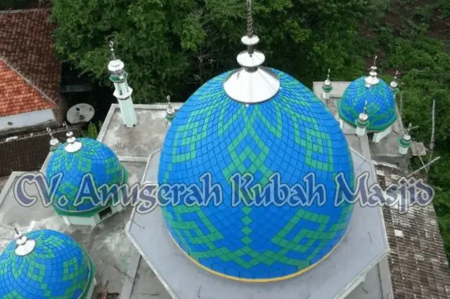 Jasa Pembuatan Kubah Masjid Material Enamel, Stainless Atau Transparan
